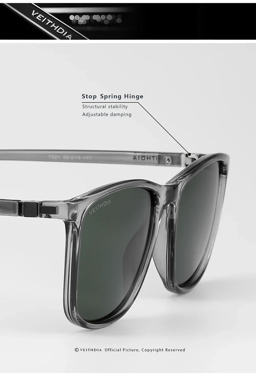 Fashion Item Veithdia Brand Sunglasses Retro Tr90 Polarized | QHA UK - QHA UK