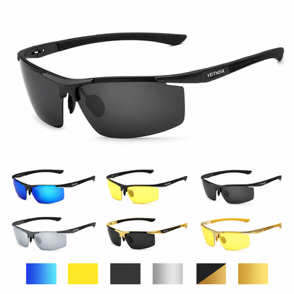 Men's Jacket Veithdia Aluminum Magnesium Sunglasses Polarized Uv400 | - QHA UK