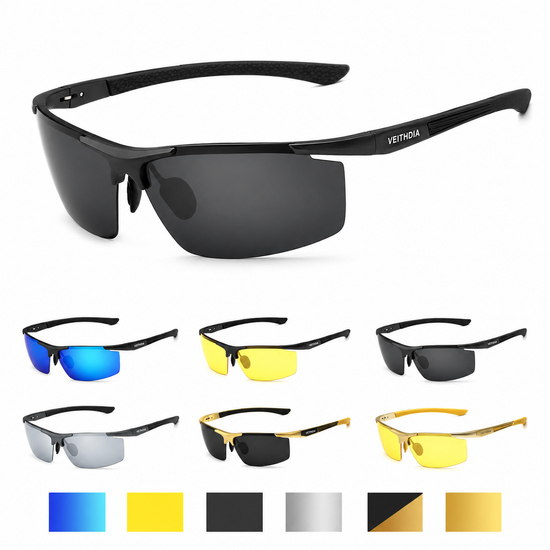 Men's Jacket Veithdia Aluminum Magnesium Sunglasses Polarized Uv400 | - QHA UK