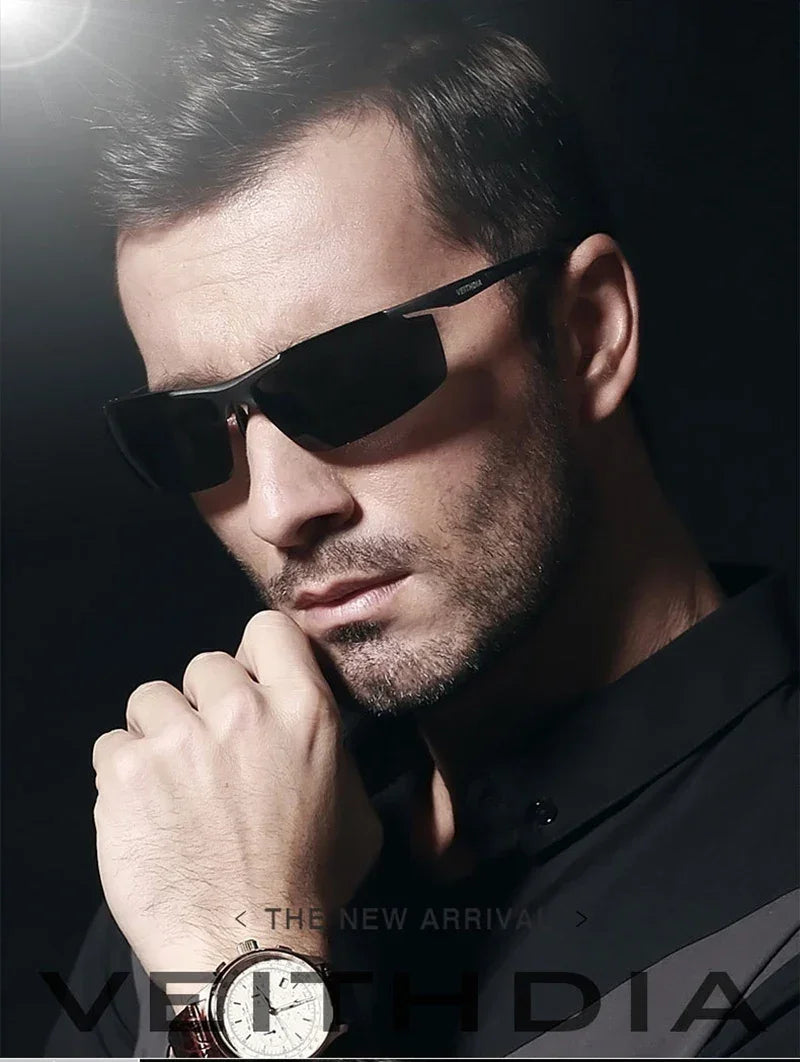Men's Jacket Veithdia Aluminum Magnesium Sunglasses Polarized Uv400 | - QHA UK
