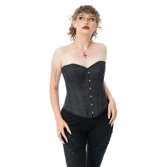 Vixxen Women's Corset Noir Rose UK 10-18 - QHA UK
