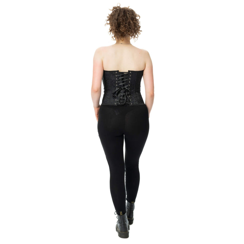 Vixxen Women's Corset Noir Rose UK 10-18 - QHA UK
