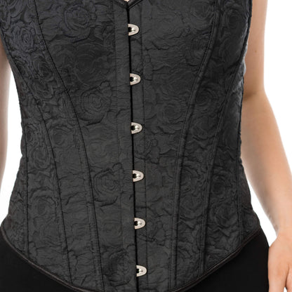 Vixxen Women's Corset Noir Rose UK 10-18 - QHA UK