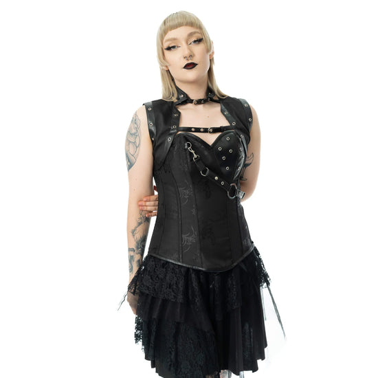 Vixxsin Women's Corset Top Ebony 2 UK 10-18 - QHA UK