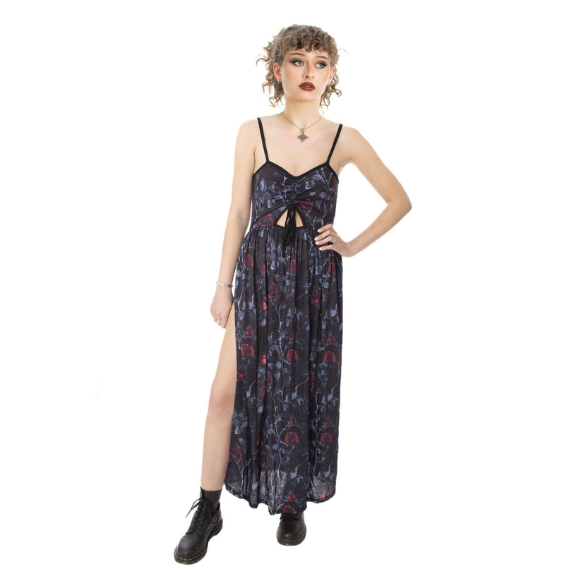 Vixxsin Women's Dress Graveyard Bloom UK 10-18 - QHA UK