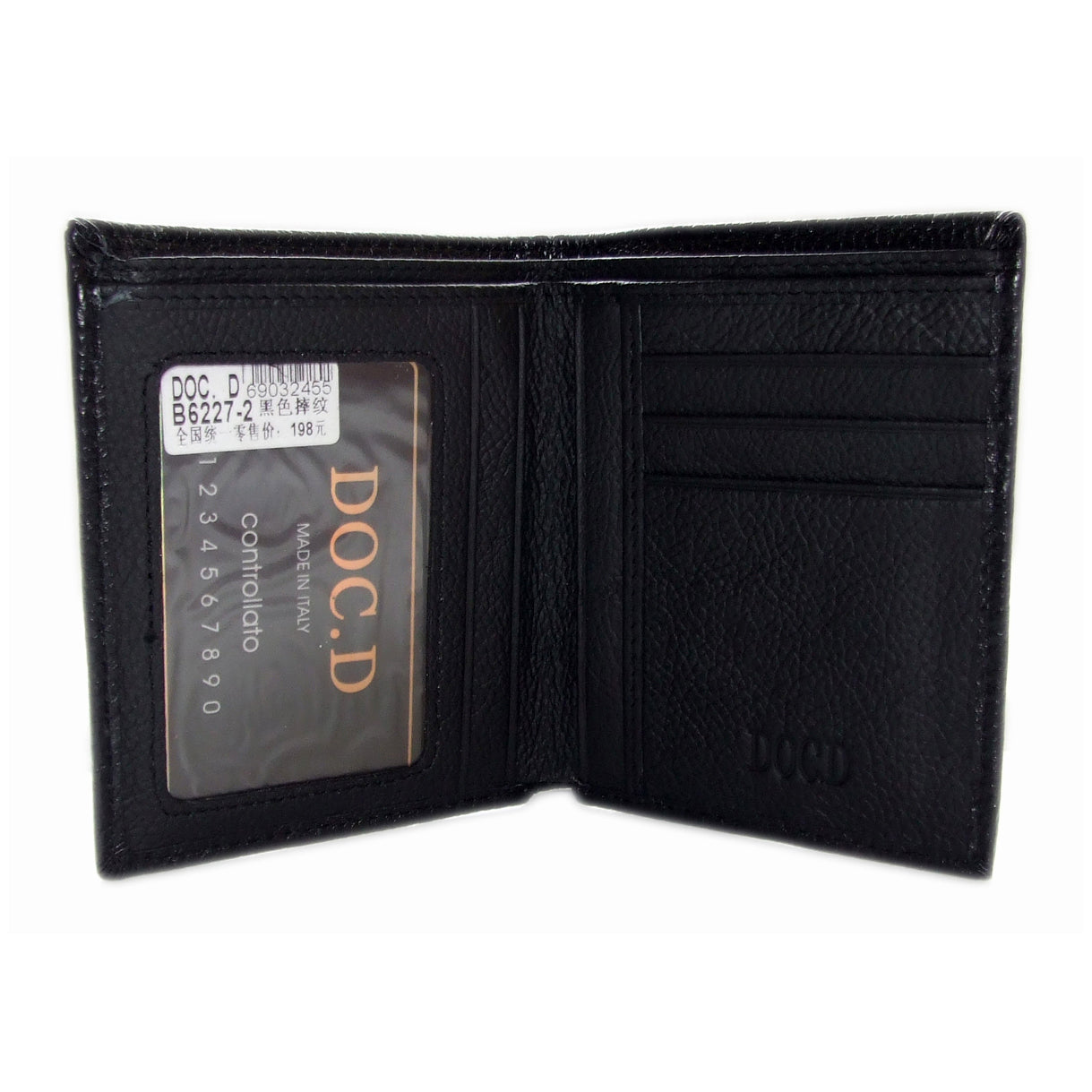 QHA Mens Real Leather Wallet ID Credit Card Holder Gift W01 - QHA UK