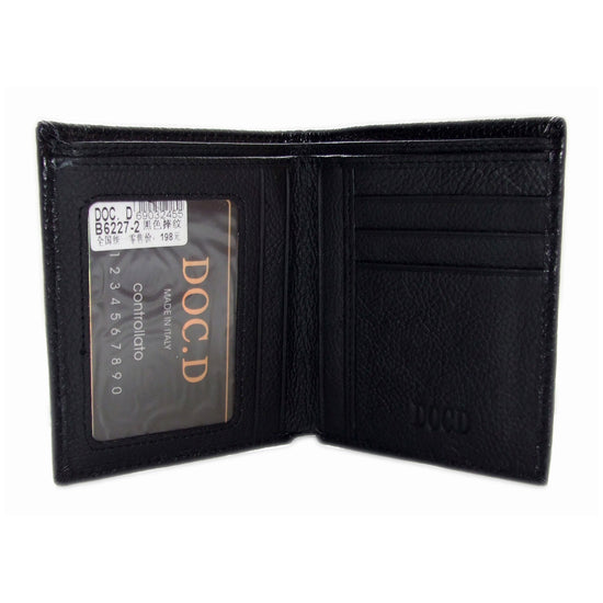 QHA Mens Real Leather Wallet ID Credit Card Holder Gift W01 - QHA UK