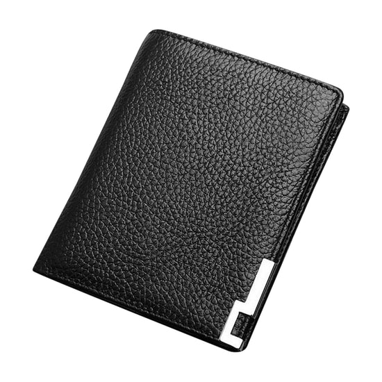 QHA Mens Real Leather Wallet ID Credit Card Holder Gift W02 - QHA UK