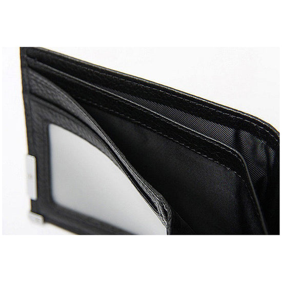 QHA Mens Real Leather Wallet ID Credit Card Holder Gift W02 - QHA UK