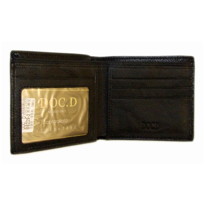 QHA Mens Real Leather Wallet ID Credit Card Holder Gift W03 - QHA UK
