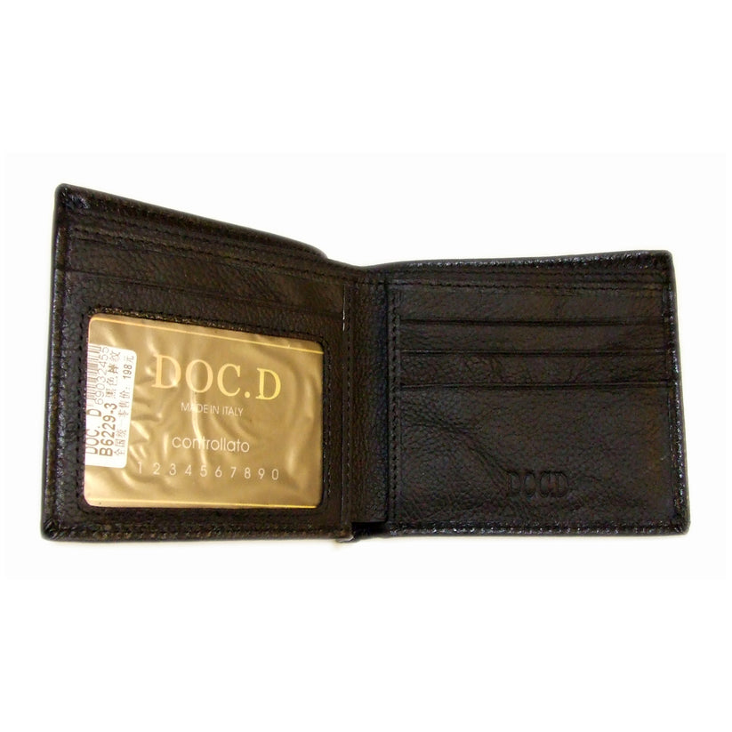 QHA Mens Real Leather Wallet ID Credit Card Holder Gift W03 - QHA UK