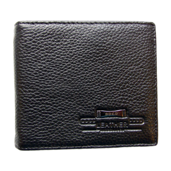 QHA Mens Real Leather Wallet ID Credit Card Holder Gift W05 - QHA UK