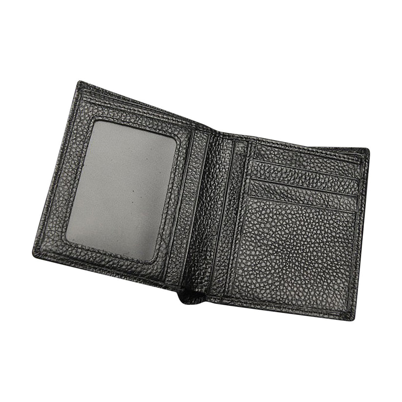 QHA Mens Real Leather Wallet ID Credit Card Holder Gift W06 - QHA UK