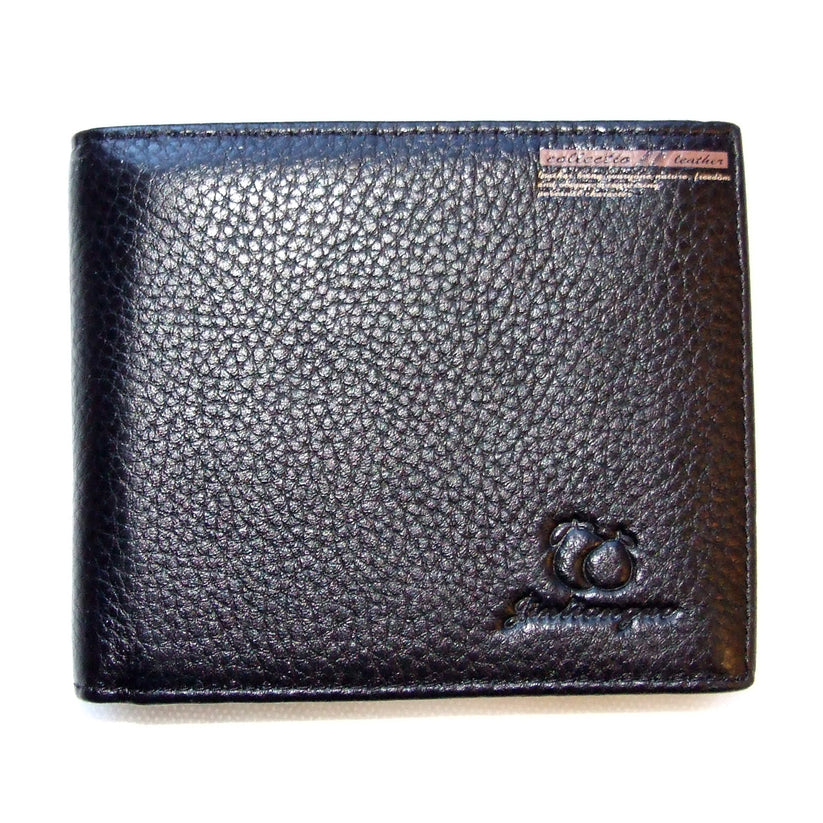 QHA Mens Real Leather Wallet ID Credit Card Holder Gift W08 - QHA UK