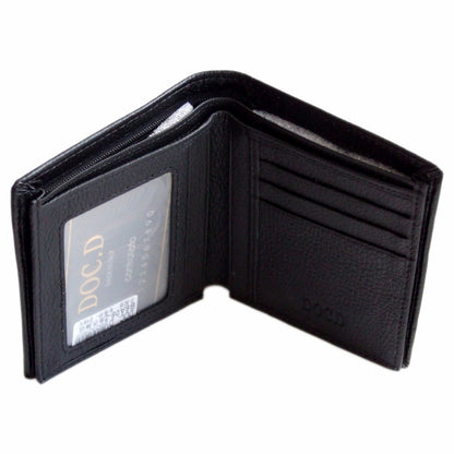 QHA Mens Real Leather Wallet ID Credit Card Holder Gift W09 - QHA UK