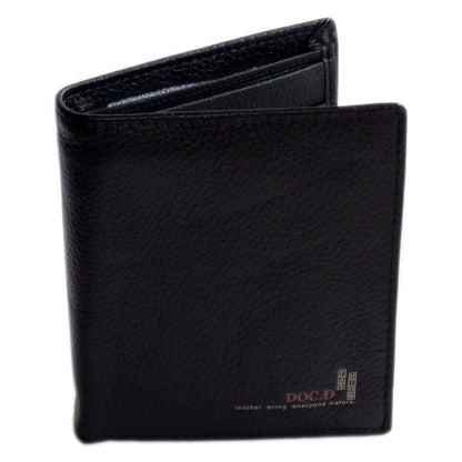 QHA Mens Real Leather Wallet ID Credit Card Holder Gift W09 - QHA UK