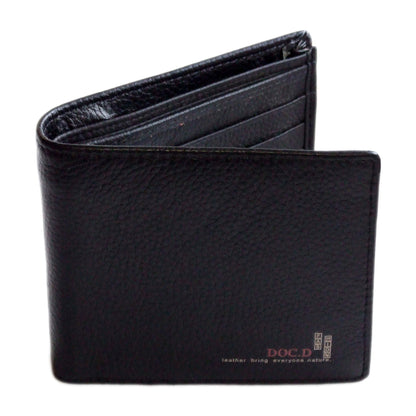 QHA Mens Real Leather Wallet ID Credit Card Holder Gift W10 - QHA UK