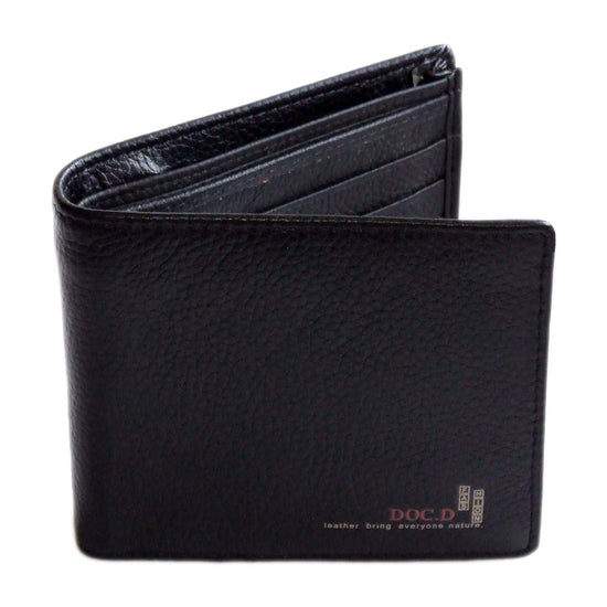 QHA Mens Real Leather Wallet ID Credit Card Holder Gift W10 - QHA UK
