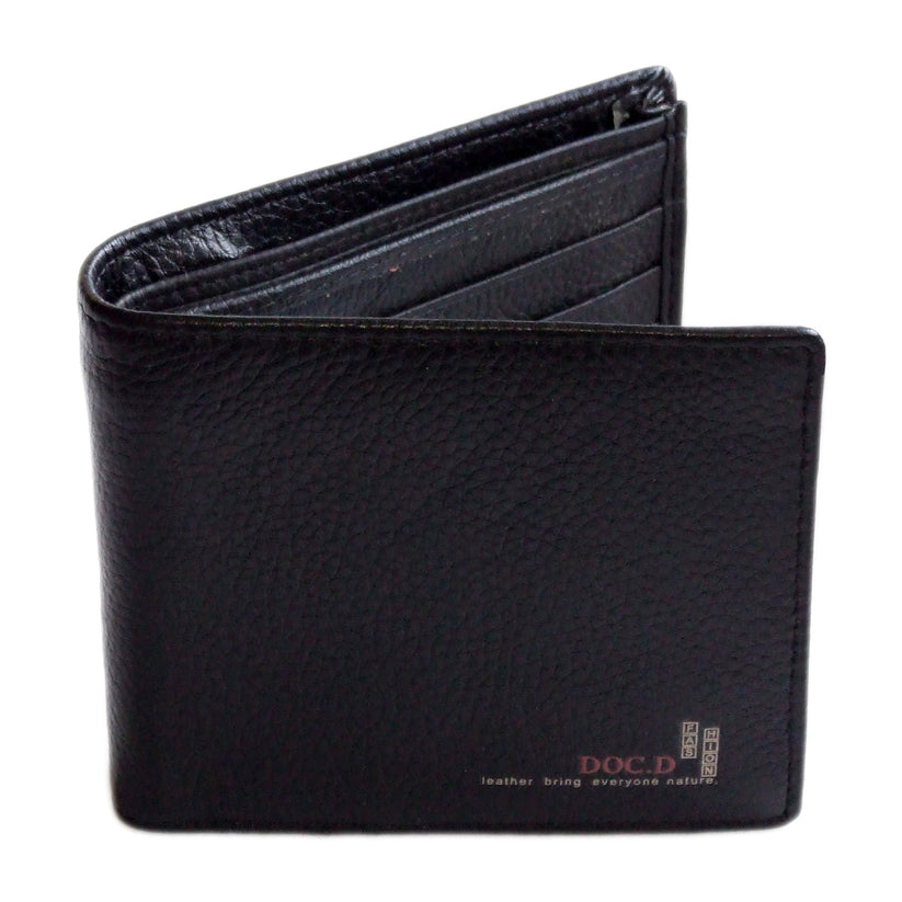 QHA Mens Real Leather Wallet ID Credit Card Holder Gift W10 - QHA UK