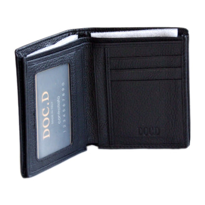 QHA Mens Real Leather Wallet ID Credit Card Holder Gift W11 - QHA UK