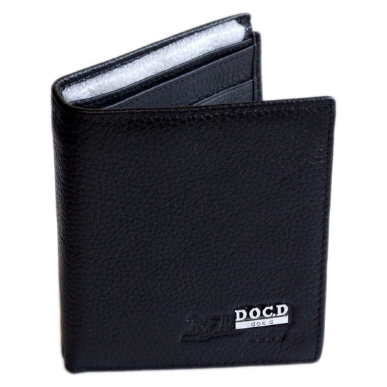 QHA Mens Real Leather Wallet ID Credit Card Holder Gift W11 - QHA UK