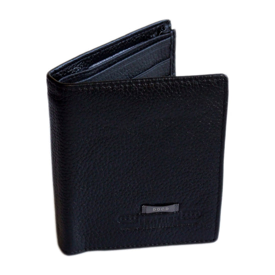 QHA Mens Real Leather Wallet ID Credit Card Holder Gift W12 - QHA UK
