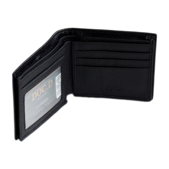 QHA Mens Real Leather Wallet ID Credit Card Holder Gift W13 - QHA UK