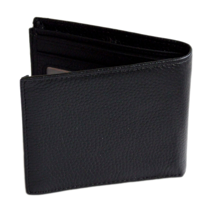 QHA Mens Real Leather Wallet ID Credit Card Holder Gift W13 - QHA UK