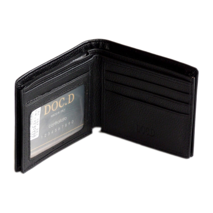 QHA Mens Real Leather Wallet ID Credit Card Holder Gift W14 - QHA UK