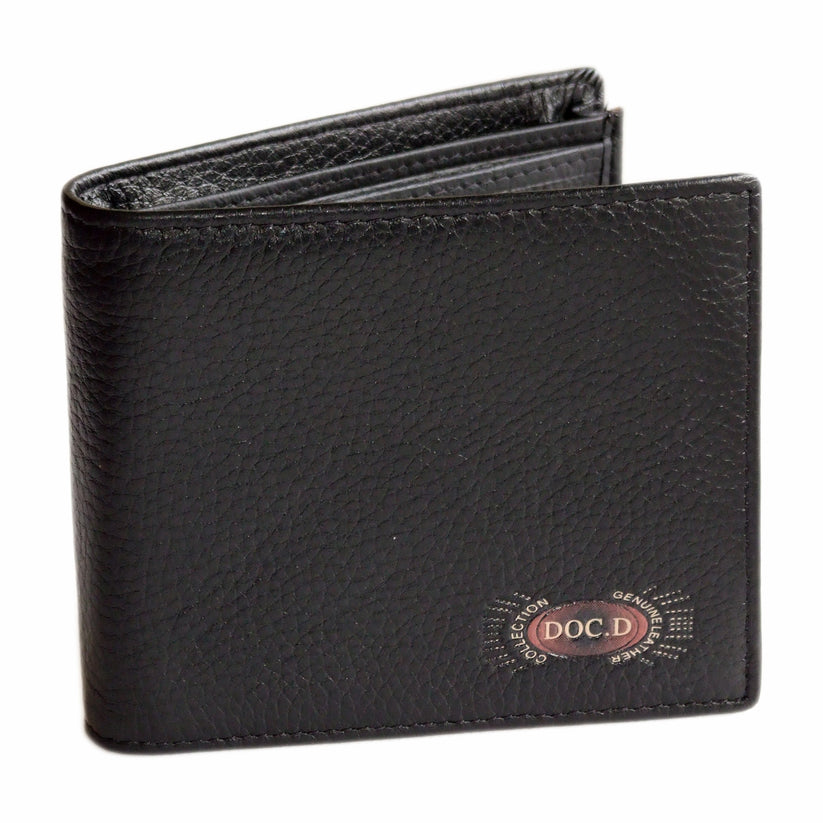 QHA Mens Real Leather Wallet ID Credit Card Holder Gift W14 - QHA UK