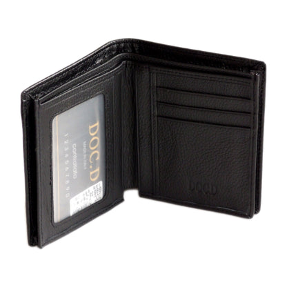 QHA Mens Real Leather Wallet ID Credit Card Holder Gift W15 - QHA UK