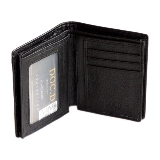 QHA Mens Real Leather Wallet ID Credit Card Holder Gift W15 - QHA UK