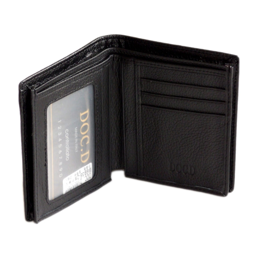 QHA Mens Real Leather Wallet ID Credit Card Holder Gift W15 - QHA UK