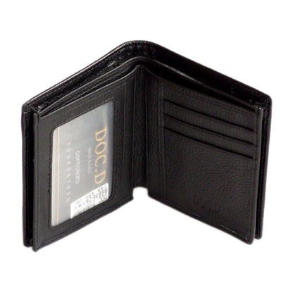 QHA Mens Real Leather Wallet ID Credit Card Holder Gift W15 - QHA UK