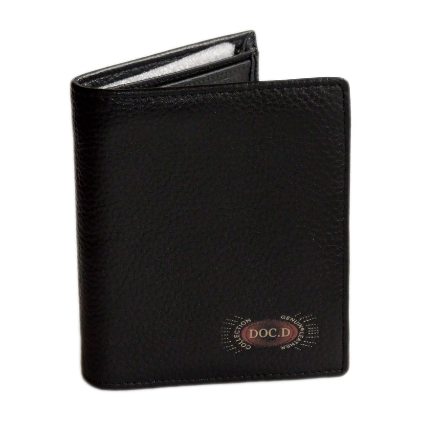 QHA Mens Real Leather Wallet ID Credit Card Holder Gift W16 - QHA UK