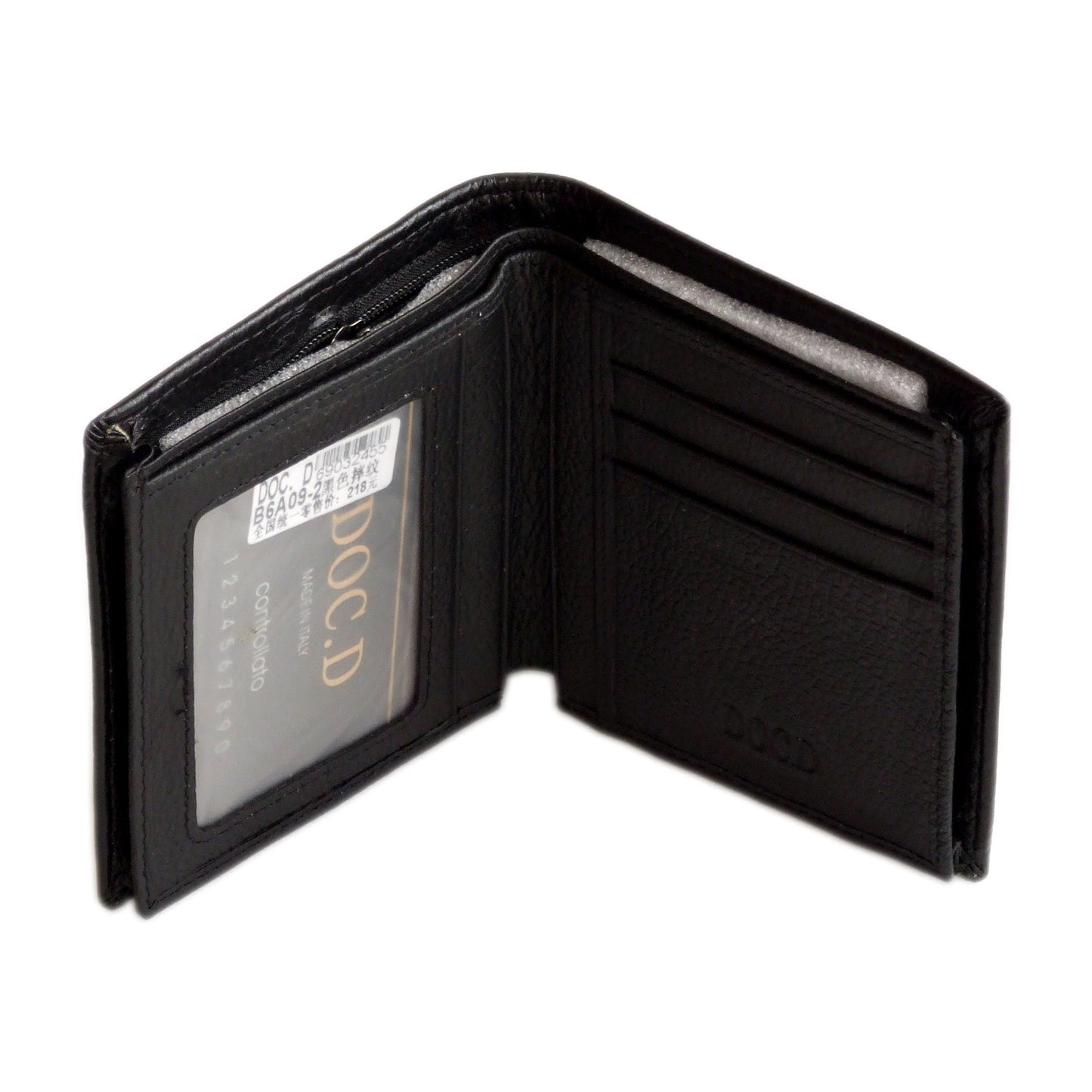 QHA Mens Real Leather Wallet ID Credit Card Holder Gift W16 - QHA UK