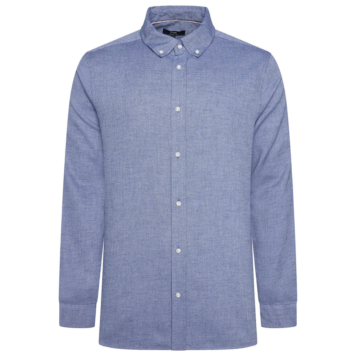 Men's Waffle Textured Long Sleeve Shirt Blue Singles & Multipacks | QHA UK - QHA UK