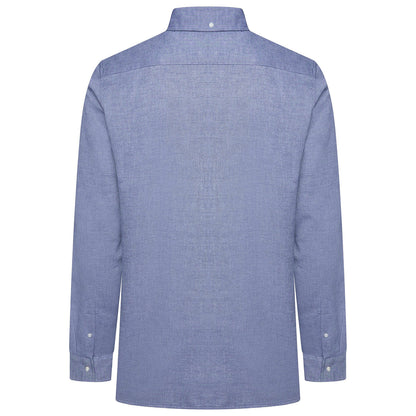 Men's Waffle Textured Long Sleeve Shirt Blue Singles & Multipacks | QHA UK - QHA UK