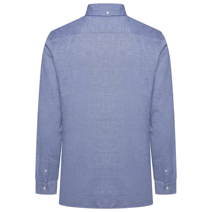 Men's Waffle Textured Long Sleeve Shirt Blue Singles & Multipacks | QHA UK - QHA UK
