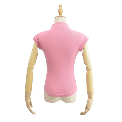 Womens Sleeveless Turtleneck Top Slim Fit Stretch Summer Basic Tee - QHA UK