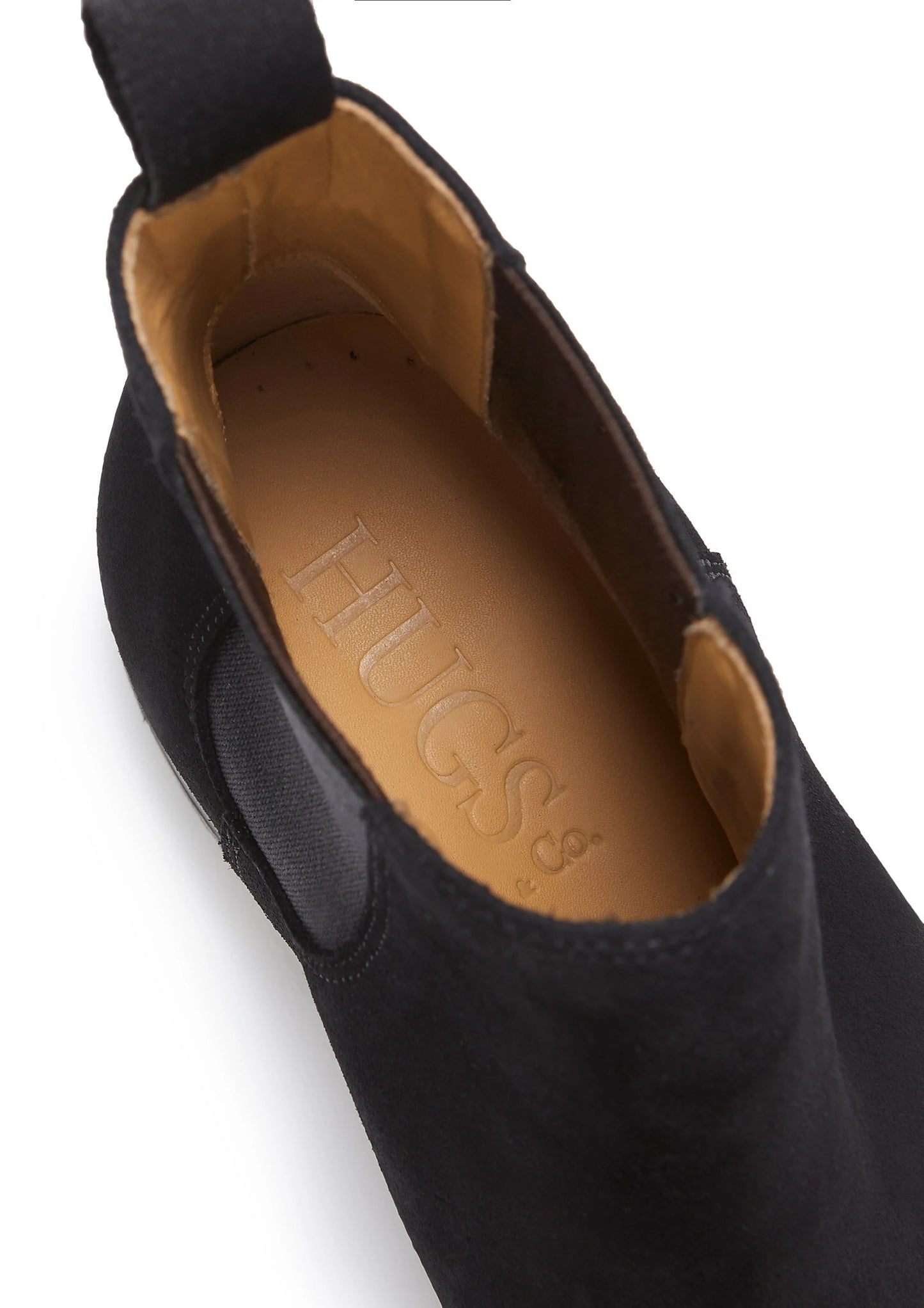 Hugs & Co Womens Black Suede Chelsea Boots Welted Leather EU 36-42 - QHA UK