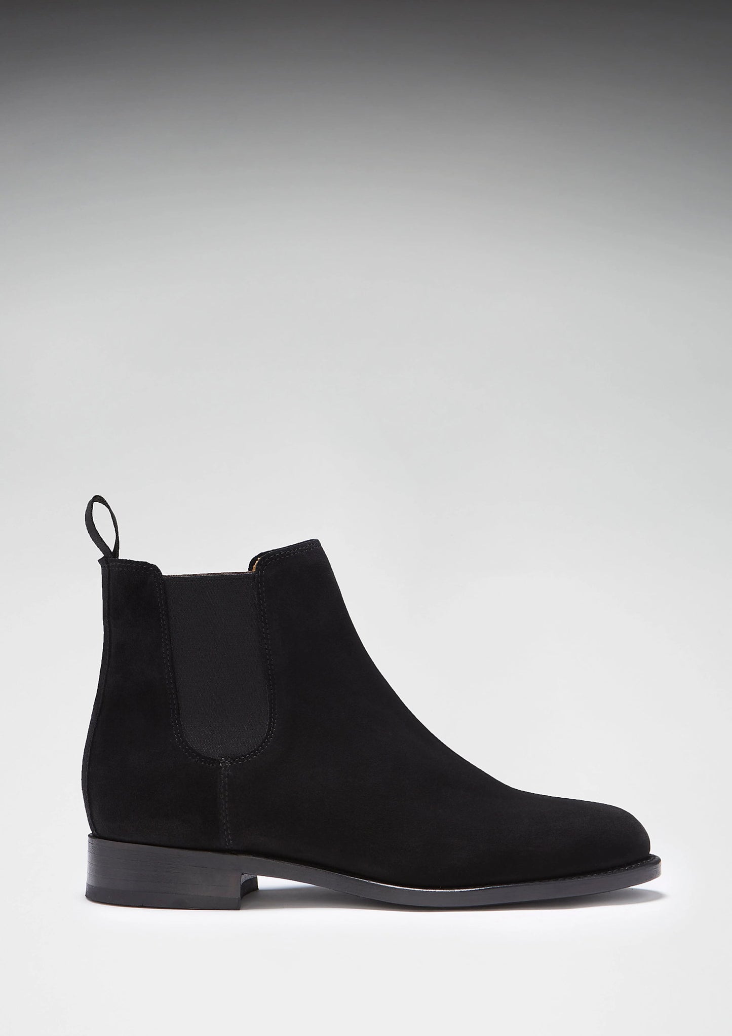 Hugs & Co Womens Black Suede Chelsea Boots Welted Leather EU 36-42 - QHA UK