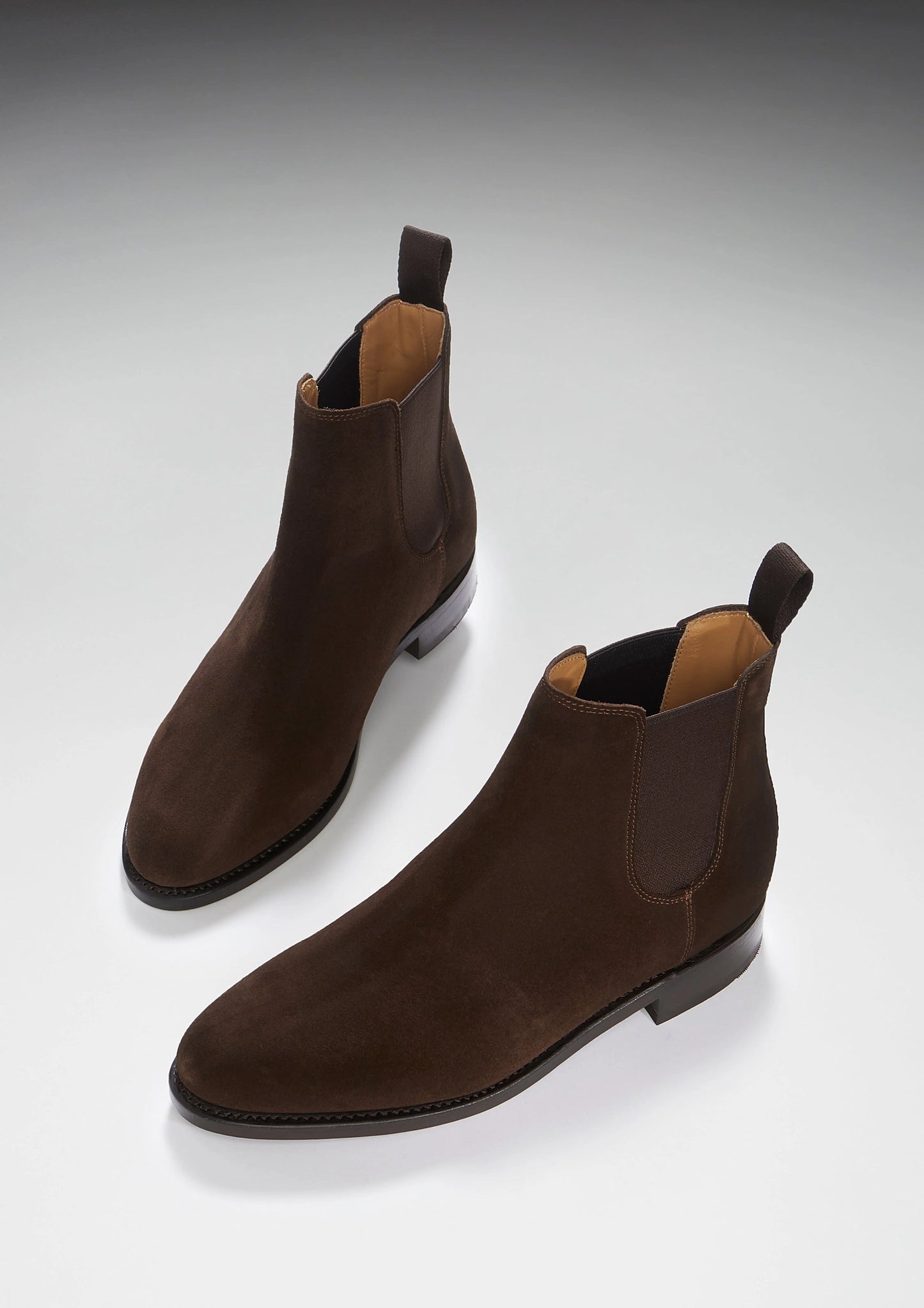 Hugs & Co Womens Brown Suede Chelsea Boots Welted Leather EU 36-42 - QHA UK
