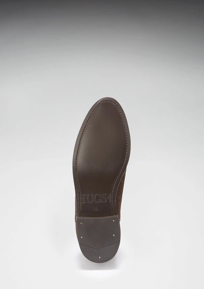 Hugs & Co Womens Brown Suede Chelsea Boots Welted Leather EU 36-42 - QHA UK