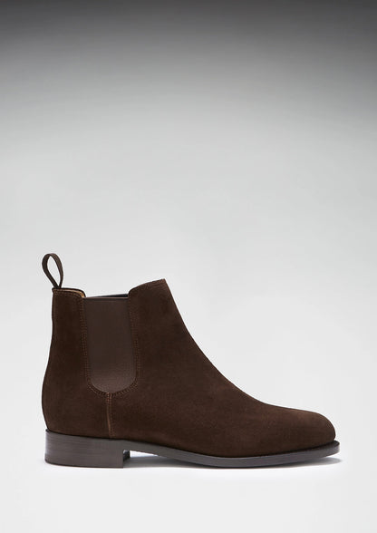 Hugs & Co Womens Brown Suede Chelsea Boots Welted Leather EU 36-42 - QHA UK