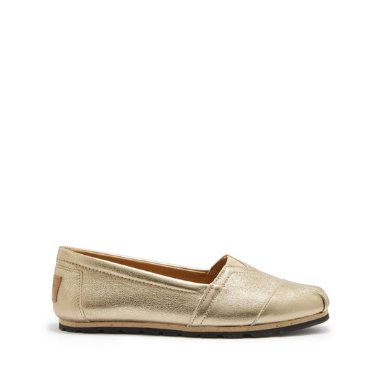 Hugs & Co Womens Chukka Espadrilles Gold Leather EU 36-42 - QHA UK