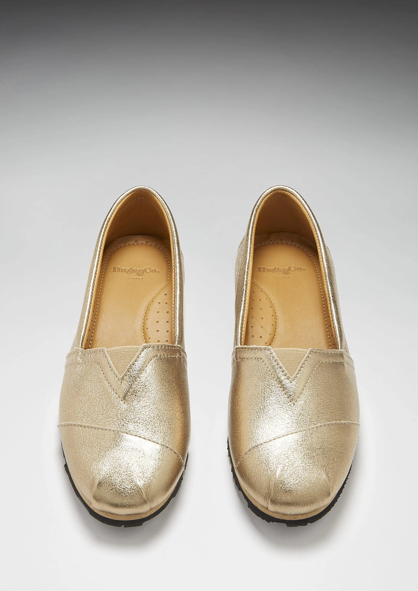 Hugs & Co Womens Chukka Espadrilles Gold Leather EU 36-42 - QHA UK
