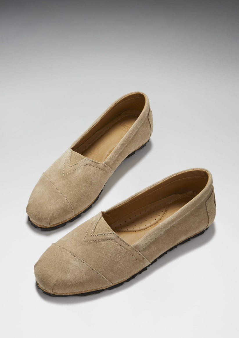 Hugs & Co Womens Chukka Espadrilles Taupe Suede EU 36-42 - QHA UK
