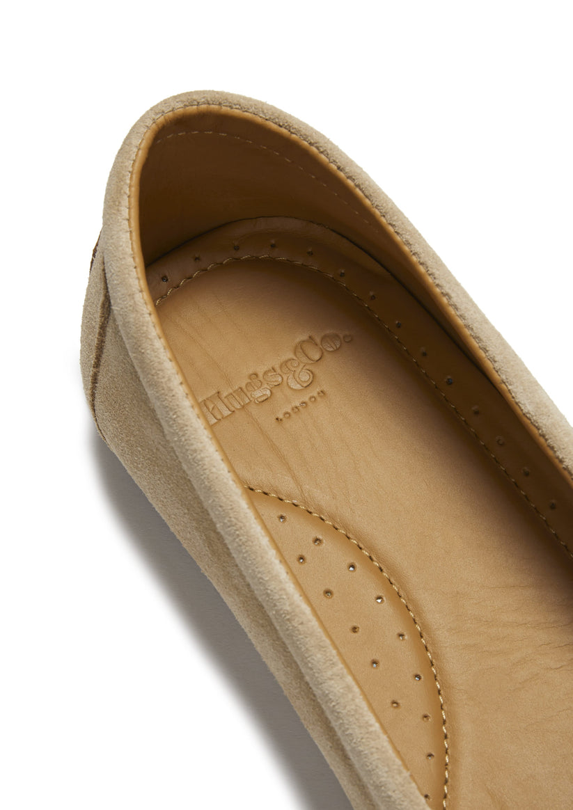 Hugs & Co Womens Chukka Espadrilles Taupe Suede EU 36-42 - QHA UK