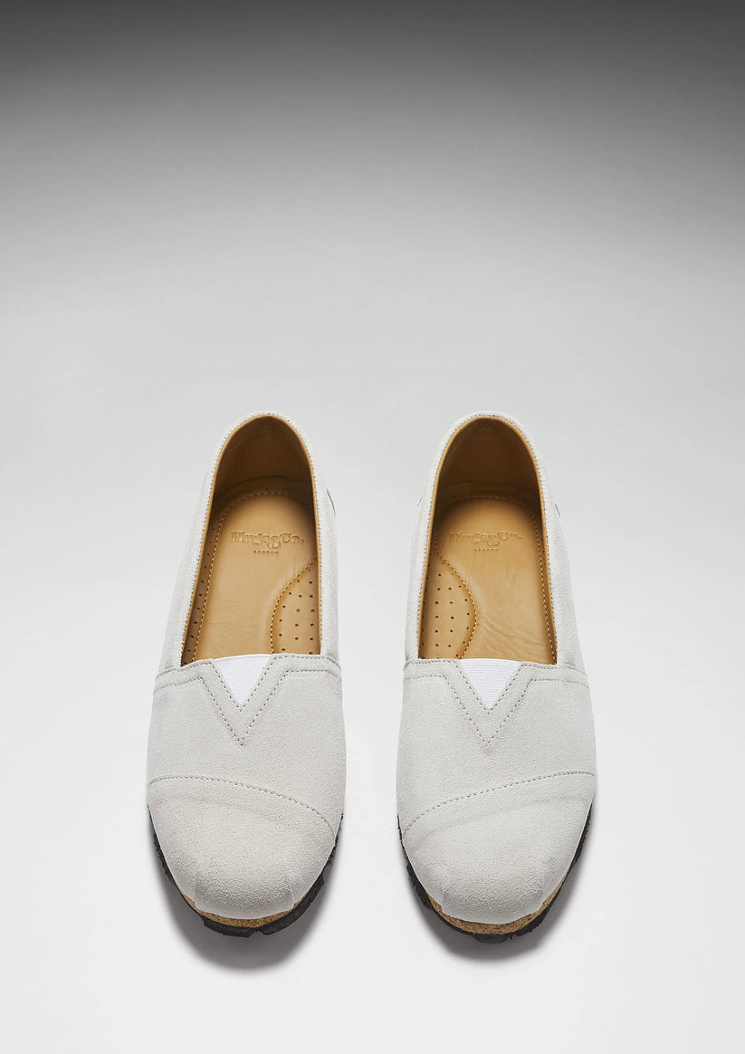 Hugs & Co Womens Chukka Espadrilles White Suede EU 36-42 - QHA UK